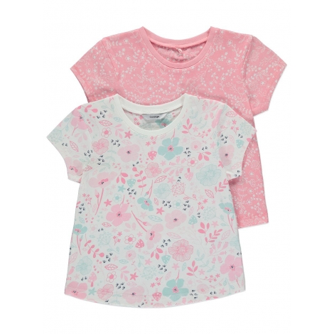 2 Pack Assorted Floral Print Tops