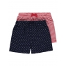 2 Pack Assorted Print Jersey Shorts
