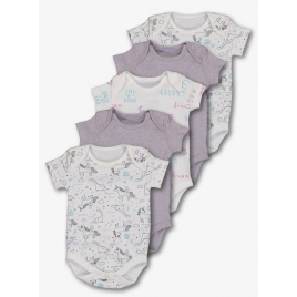 5 Pack Assorted Floral Bodysuits